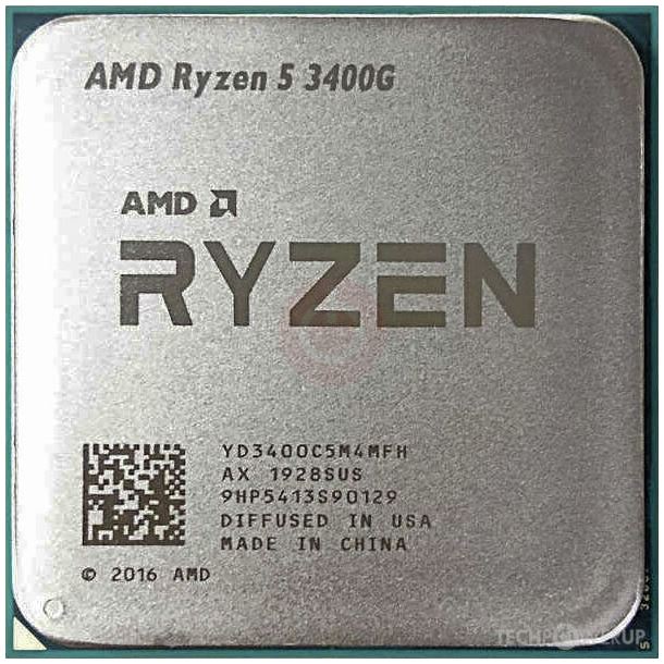 MICRO AMD RYZEN 5 3400G TRAY C/VIDEO S/COOLER AM4
