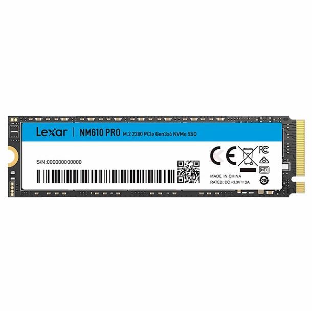 HD SSD 500GB LEXAR NM610PRO M.2 NVME GEN3 3300MB/S 2280