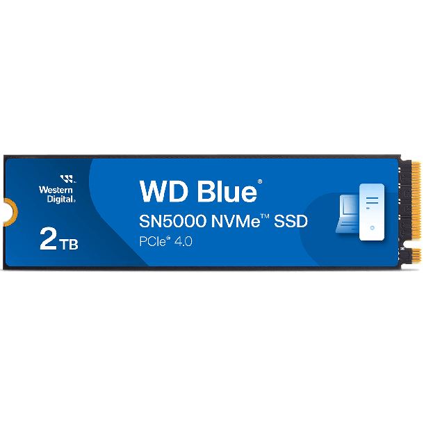HD SSD 2TB WD BLUE SN5000 M.2 NVME GEN4 5150MB/S 2280