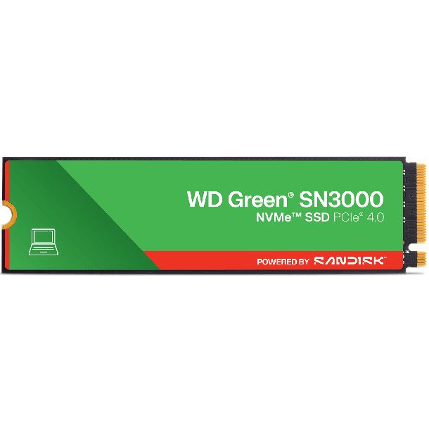 HD SSD 1TB WD GREEN SN3000 M.2 NVME GEN4 5000MB/S 2280