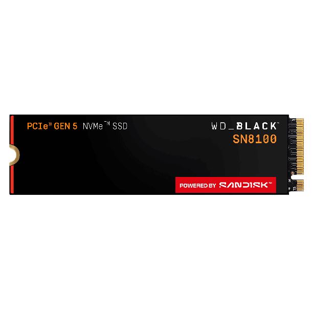 HD SSD 2TB WD BLACK SN8100 M.2 NVME GEN5 14900MB/S 2280