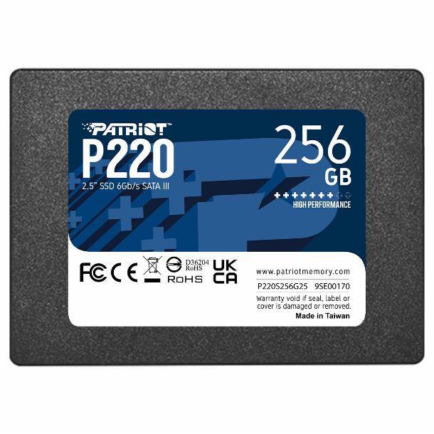 HD SSD 256GB PATRIOT P220 SATA III 2.5"