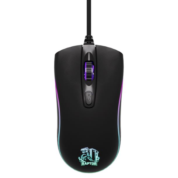 MOUSE RAPTOR STORM GRIP 4 BOTONES 3600DPI 7 COLORES
