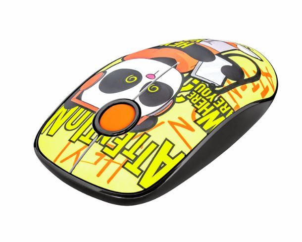MOUSE TRUST SKETCH SILENT WIRELESS YELLOW