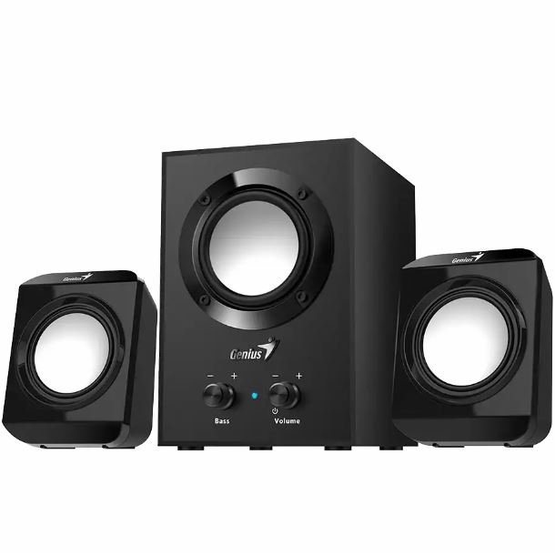 PARLANTES GENIUS SW-2.1 300 3.5MM BLACK