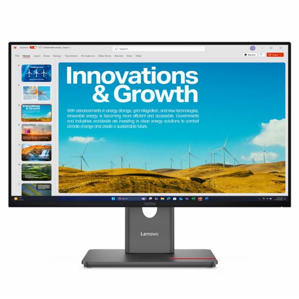 MONITOR 24" LENOVO P24QD-40 C/DOCKING IPS QHD HDMI DP RJ45 USB-C