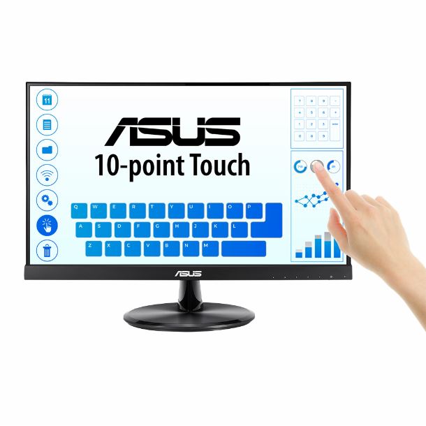 MONITOR 22" ASUS VT229H TACTIL IPS FHD HDMI VGA - 10 PUNTOS DE CONTACTO