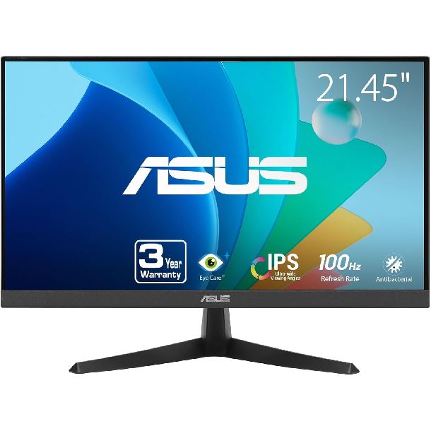 MONITOR 22" ASUS VY229HF IPS FHD 100HZ 1MS HDMI VGA