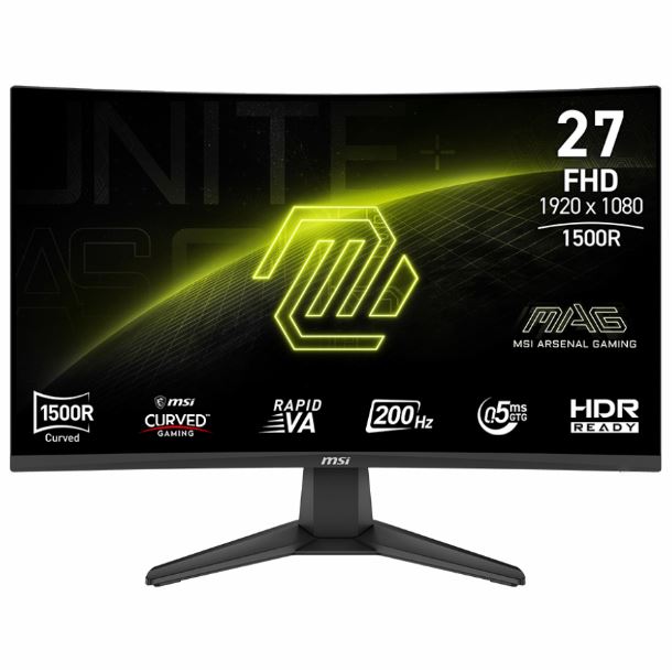 MONITOR GAMER CURVO 27" MSI MAG 276CF E20 FHD VA 200HZ 1MS HDMI DP
