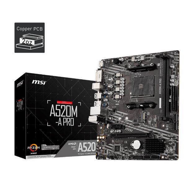 MOTHER MSI A520M-A PRO DDR4 AM4