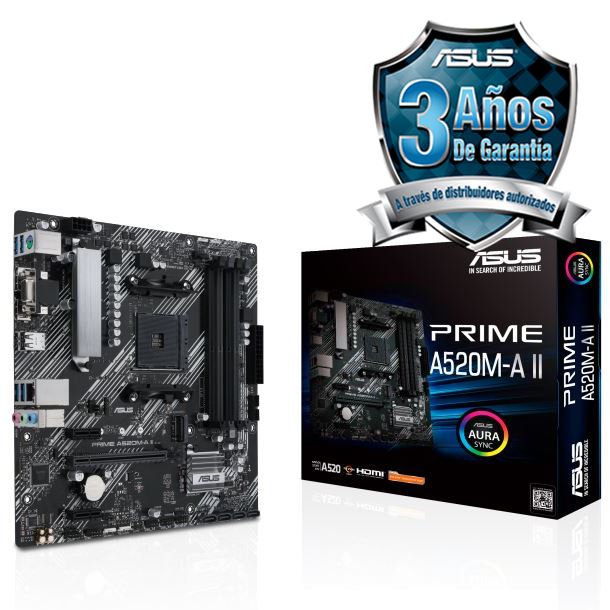 MOTHER ASUS PRIME A520M-A II DDR4 AM4