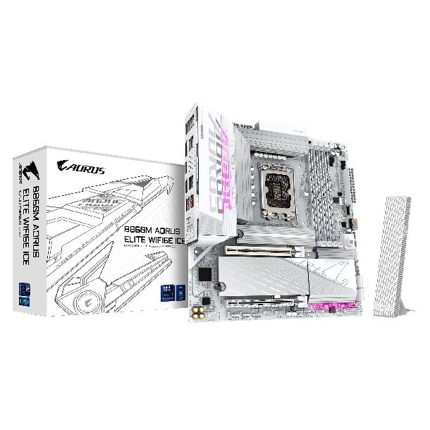 MOTHER GIGABYTE B860M AORUS ELITE WIFI6E ICE DDR5 S1851