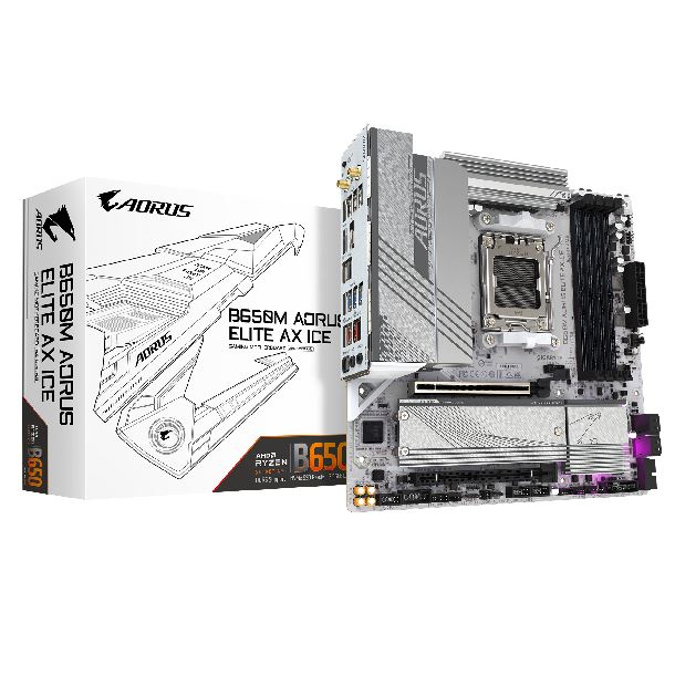 MOTHER GIGABYTE B650M AORUS ELITE AX ICE DDR5 AM5