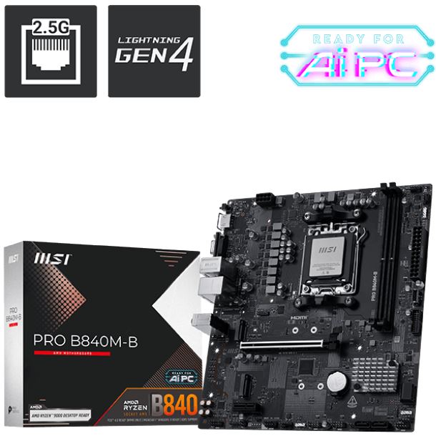 MOTHER MSI PRO B840M-B DDR5 AM5