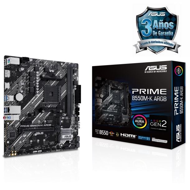 MOTHER ASUS PRIME B550M-K ARGB DDR4 AM4