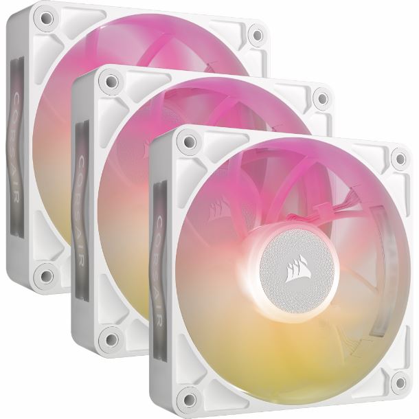 KIT 3 FAN COOLER 120MM CORSAIR ICUE LINK RX120 MAX RGB WHITE CO-9051038-WW