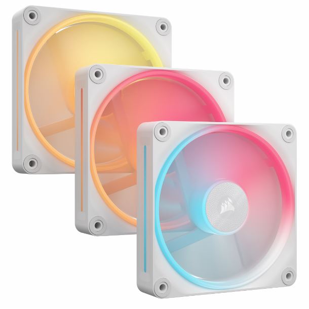 KIT 3 FAN COOLER 120MM CORSAIR ICUE LINK LX120-R RGB WHITE CO-9051054-WW