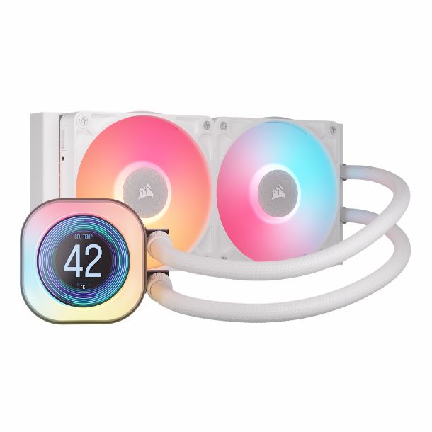 WATERCOOLER 240MM CORSAIR ICUE LINK TITAN 240 RX LCD WHITE CW-9061025-WW