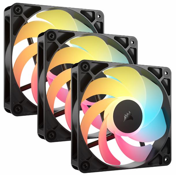 KIT 3 FAN COOLER 120MM CORSAIR RS120-R ARGB CO-9050196-WW