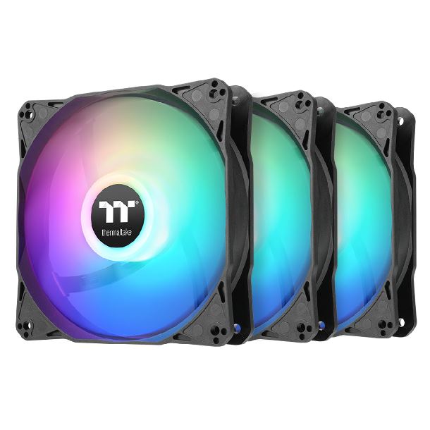 KIT 3 FAN COOLER 120MM THERMALTAKE LE120 ARGB