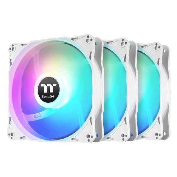 KIT 3 FAN COOLER 120MM THERMALTAKE LE120 ARGB WHITE