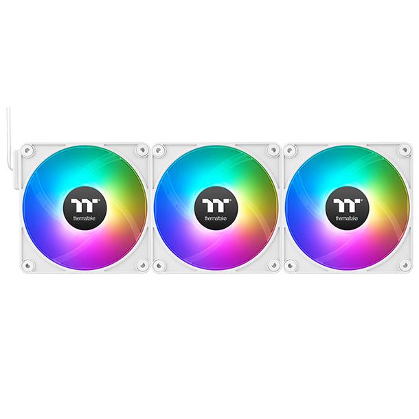 KIT 3 FAN COOLER 120MM THERMALTAKE CT120 EX REVERSE ARGB SYNC SNOW WHITE