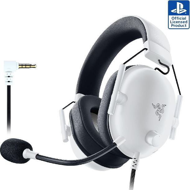AURICULAR GAMER RAZER BLACKSHARK V2 X LICENSED PS5 WHITE RZ04-03241300-R3UA