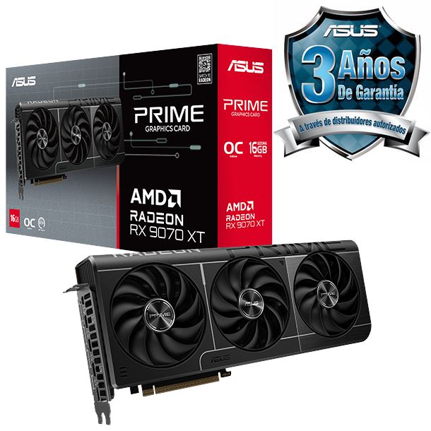 VIDEO RADEON RX 9070 XT 16GB ASUS PRIME OC EDITION