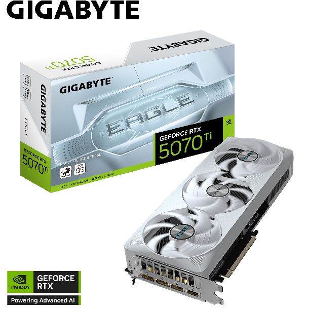 VIDEO GEFORCE RTX 5070 TI 16GB GIGABYTE EAGLE OC ICE SFF