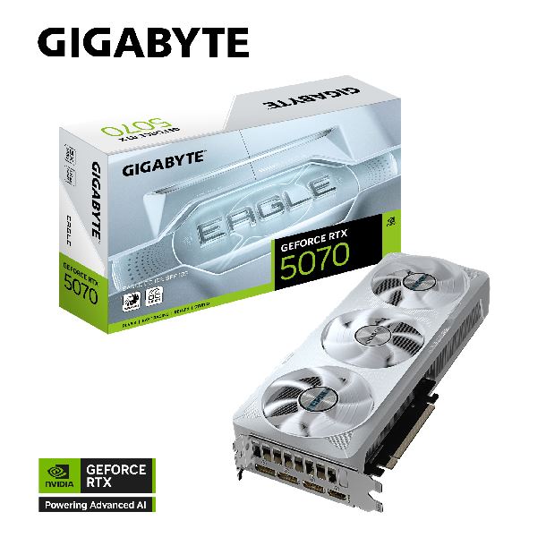 VIDEO GEFORCE RTX 5070 12GB GIGABYTE EAGLE OC ICE SFF