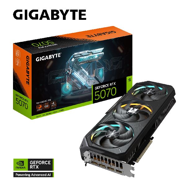VIDEO GEFORCE RTX 5070 12GB GIGABYTE GAMING OC