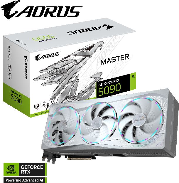 VIDEO GEFORCE RTX 5090 32GB GIGABYTE AORUS MASTER ICE