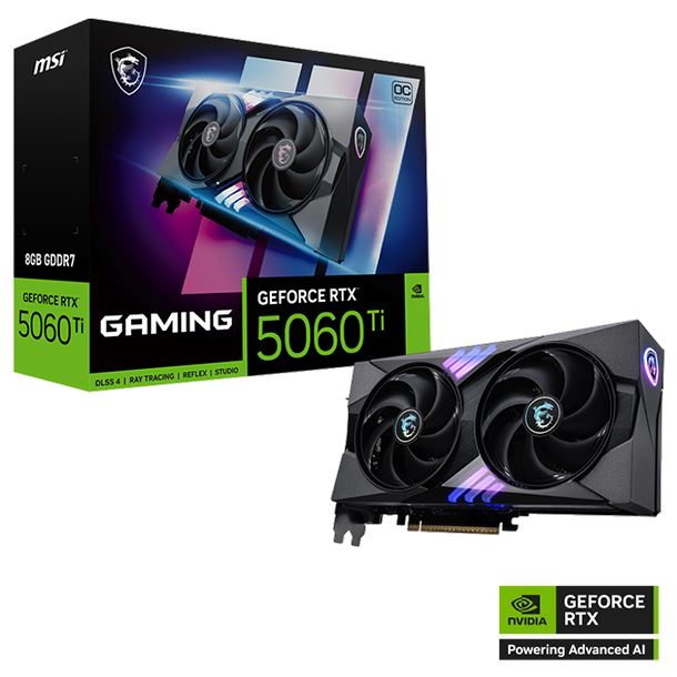 VIDEO GEFORCE RTX 5060 TI 8GB MSI GAMING OC