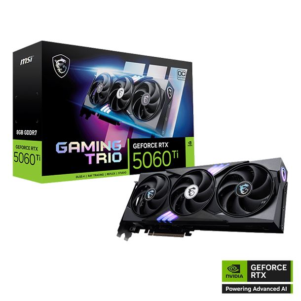 VIDEO GEFORCE RTX 5060 TI 8GB MSI GAMING TRIO OC