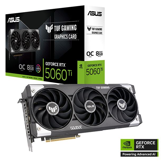 VIDEO GEFORCE RTX 5060 TI 8GB ASUS TUF GAMING OC