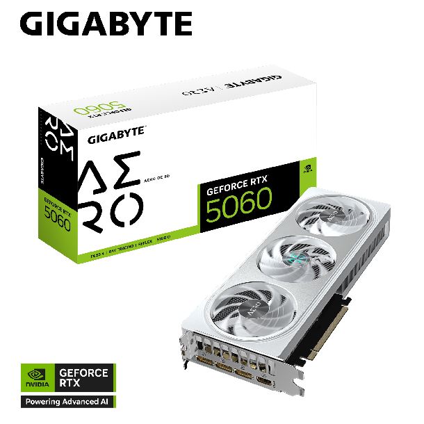 VIDEO GEFORCE RTX 5060 8GB GIGABYTE AERO OC