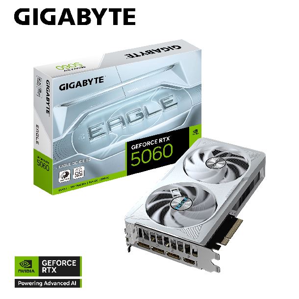 VIDEO GEFORCE RTX 5060 8GB GIGABYTE EAGLE OC ICE