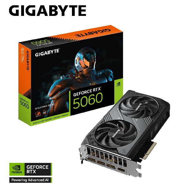 VIDEO GEFORCE RTX 5060 8GB GIGABYTE WINDFORCE OC