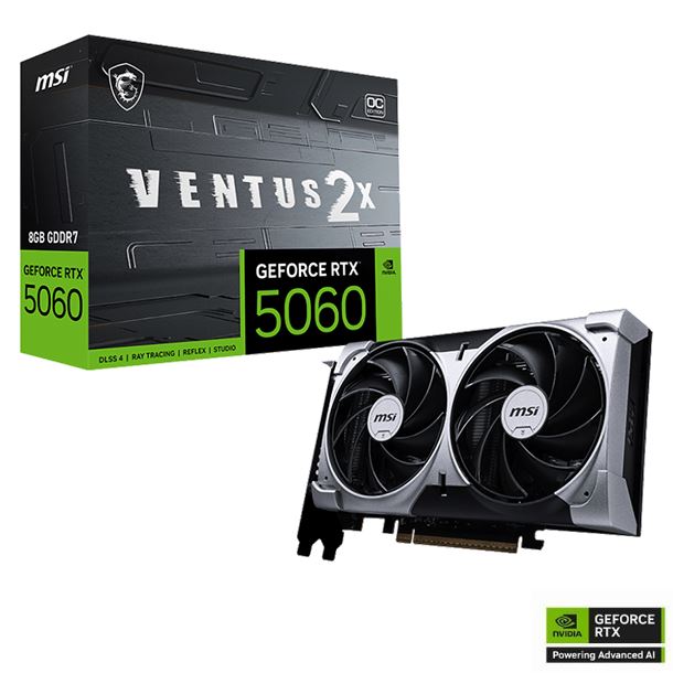 VIDEO GEFORCE RTX 5060 8GB MSI VENTUS 2X OC