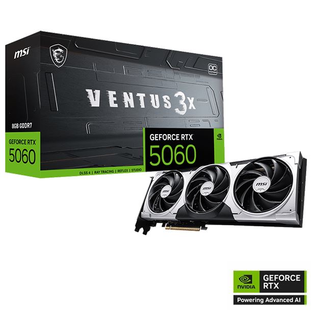 VIDEO GEFORCE RTX 5060 8GB MSI VENTUS 3X OC