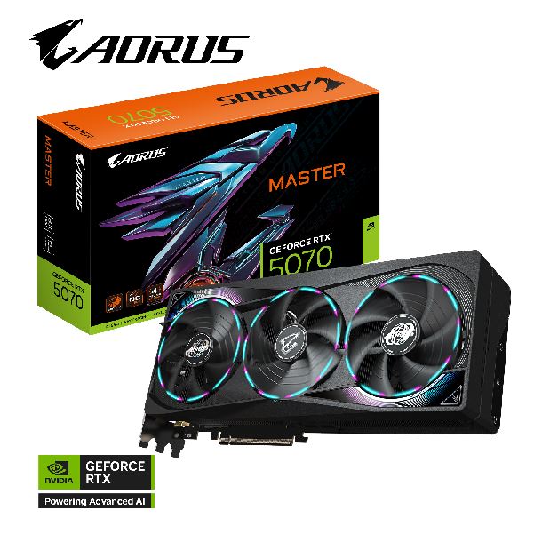 VIDEO GEFORCE RTX 5070 12GB GIGABYTE MASTER