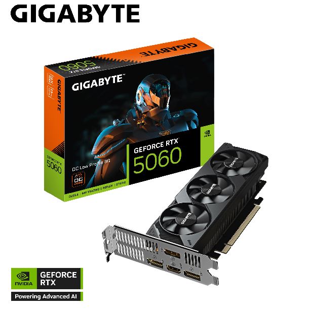 VIDEO GEFORCE RTX 5060 8GB GIGABYTE OC LOW PROFILE