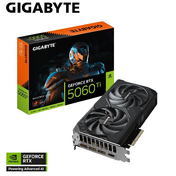 VIDEO GEFORCE RTX 5060 TI 8GB GIGABYTE WINDFORCE OC