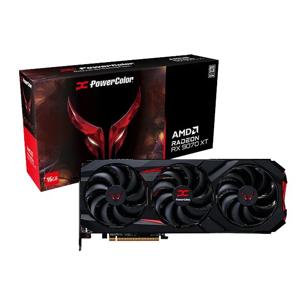 VIDEO RADEON RX 9070 XT 16GB POWERCOLOR RED DEVIL OC