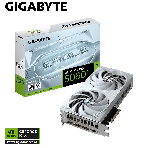 VIDEO GEFORCE RTX 5060 TI 8GB GIGABYTE EAGLE OC ICE
