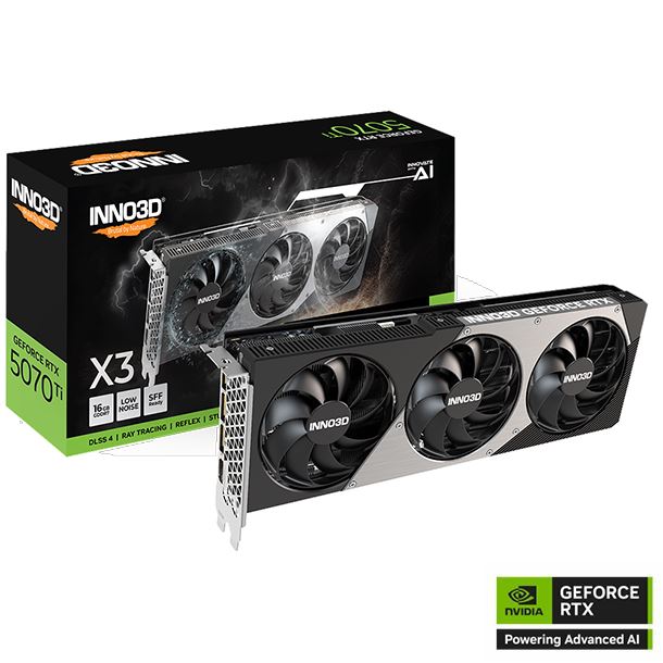 VIDEO GEFORCE RTX 5070 TI 16GB INNO3D X3
