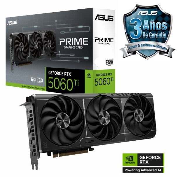 VIDEO GEFORCE RTX 5060 TI 8GB ASUS PRIME
