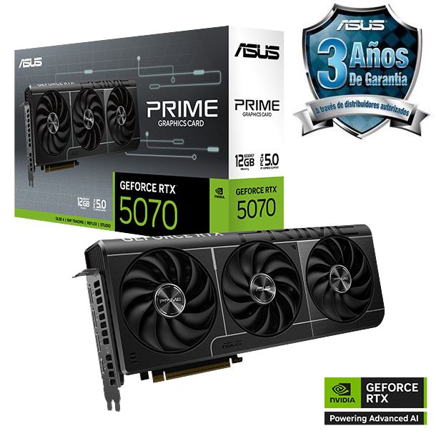 VIDEO GEFORCE RTX 5070 12GB ASUS PRIME