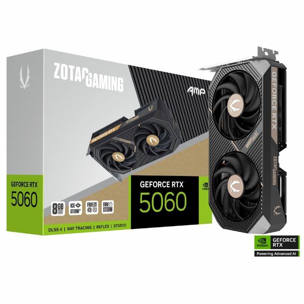 VIDEO GEFORCE RTX 5060 8GB ZOTAC AMP