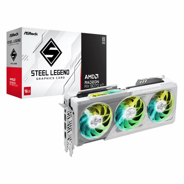 VIDEO RADEON RX 9070 XT 16GB ASROCK STEEL LEGEND